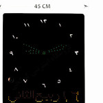 ساعت دیواری اذان گو ابعاد 45 در 45